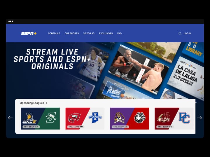 Launch Sports Streaming Platform Like ESPN