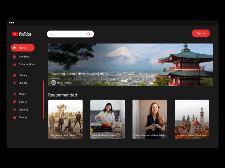 Launch YouTube Like Platform