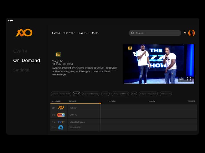 Launch Avo TV Like Live TV Platform